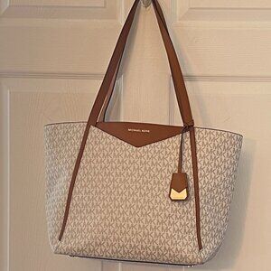 Michael Kors Whitney Large Logo Tote Bag - Vanilla 30S8GN1T3B-150